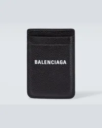 Balenciaga Portacarte Cash in pelle Nero