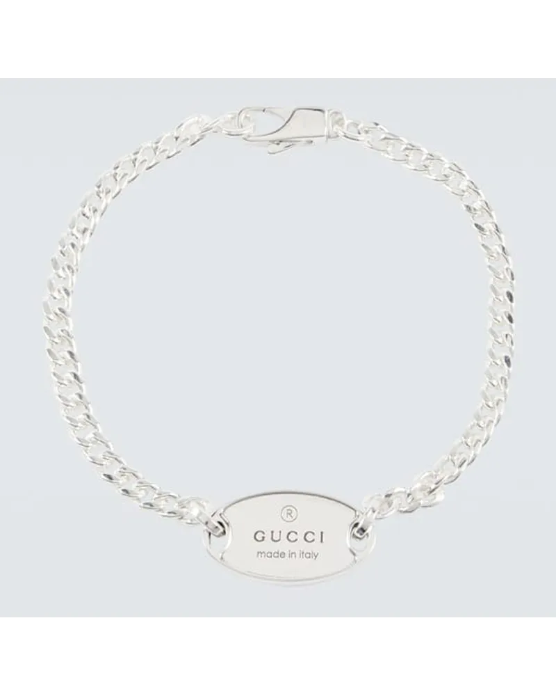 Gucci Bracciale Trademark in argento sterling Argento