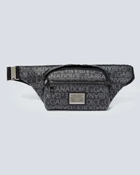 Dolce & Gabbana Marsupio Small in jacquard Nero