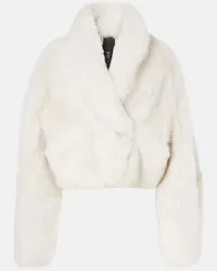 BLANCHA Giacca in shearling e pelle Bianco