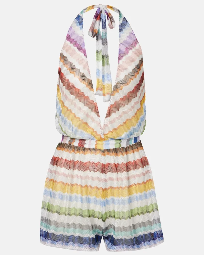 Missoni Jumpsuit corta zig zag Multicolore