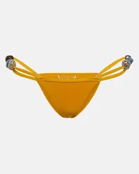 Christopher Esber Slip bikini con decorazione Giallo