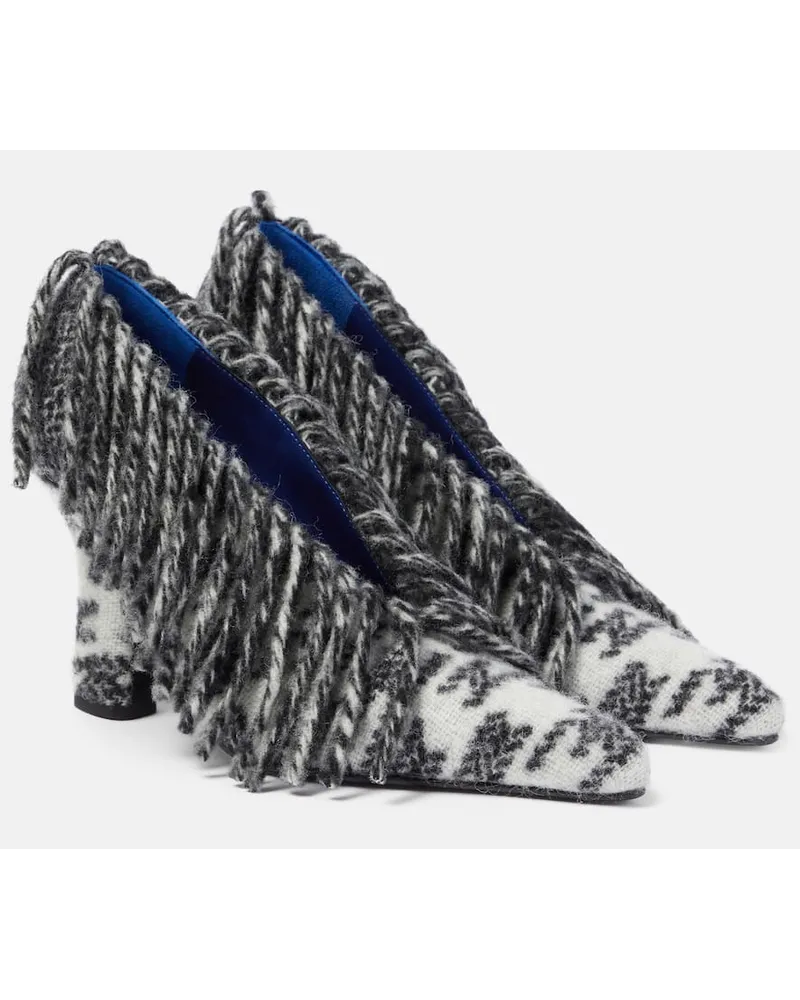 Burberry Pumps Sweep 100 in lana Multicolore
