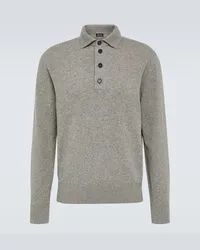 Ermenegildo Zegna Polo in lana e cashmere Grigio