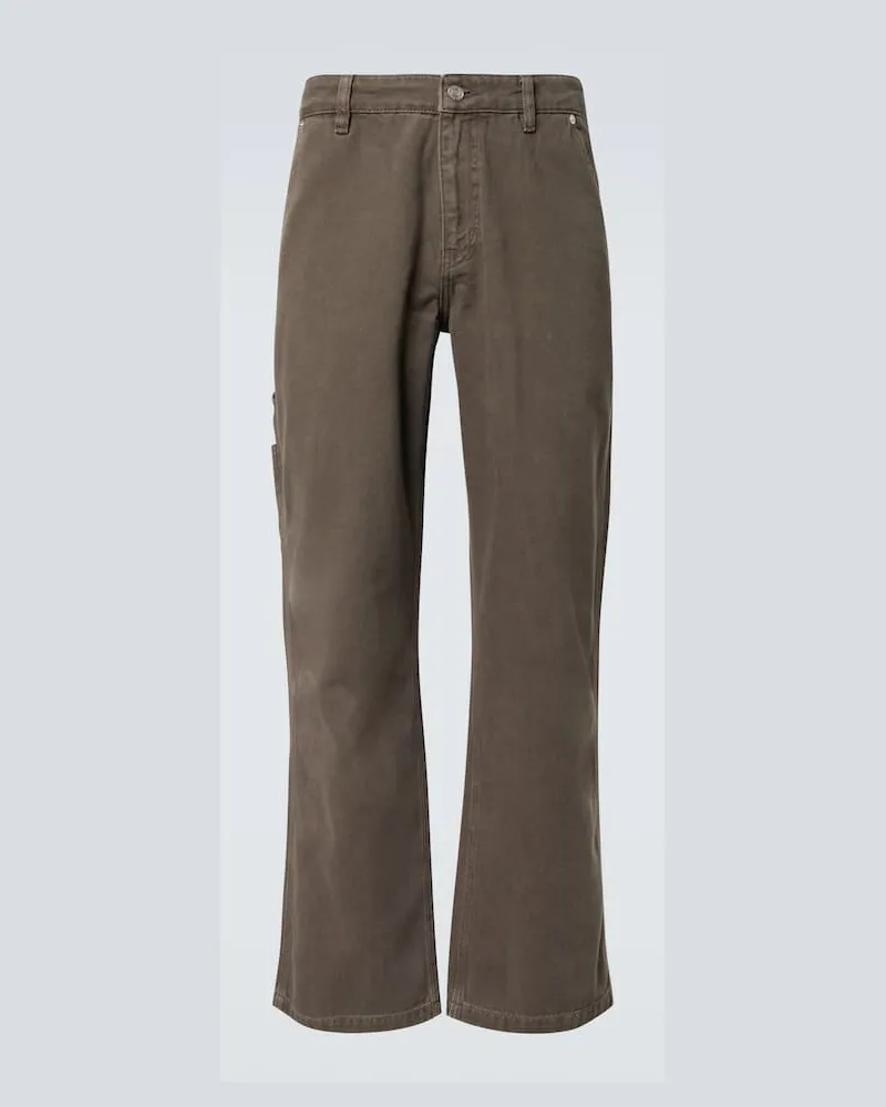 Frame Denim Pantaloni regular Workwear in canvas Beige