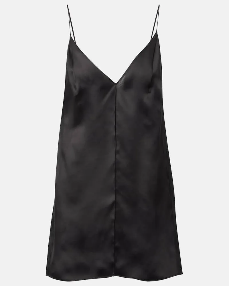 KHAITE Top Talsie in organza di seta Nero