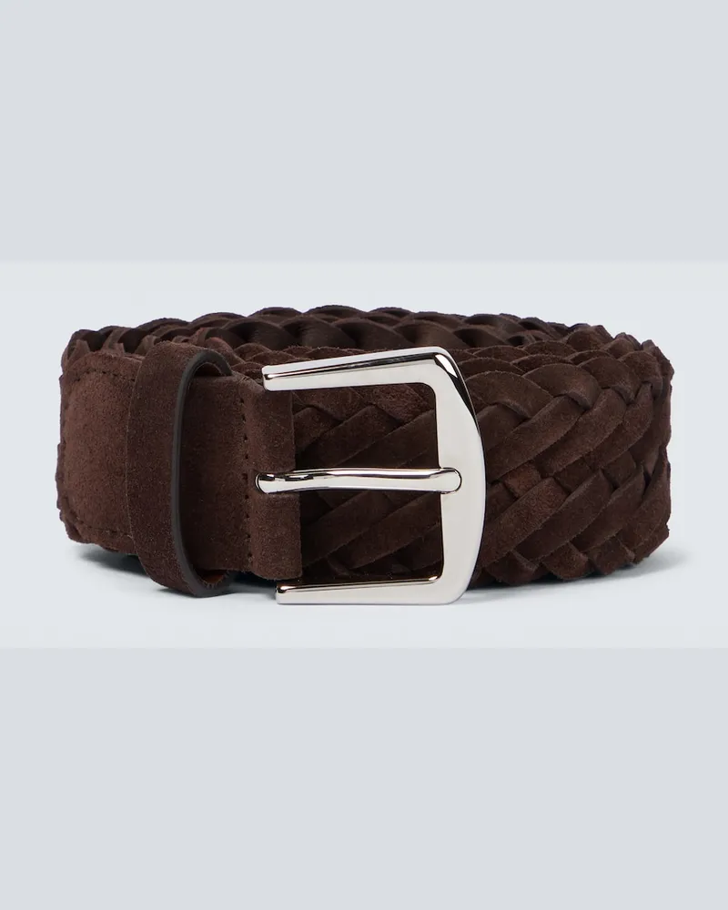 Loro Piana Cintura Alsavel in suede Marrone