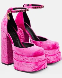 Versace Pumps Medusa Aevitas con plateau Rosa