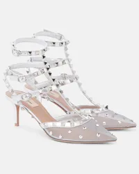 Valentino Garavani Pumps Rockstud 65 con pelle Argento