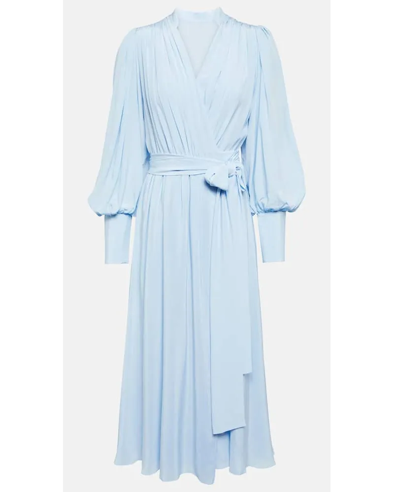 COSTARELLOS Abito midi in seta Blu