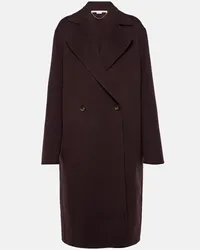 Stella McCartney Cappotto doppiopetto in lana Marrone