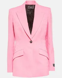 Versace Blazer Versace Allover in lana Rosa