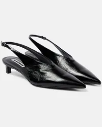 Jil Sander Pumps slingback in pelle Nero