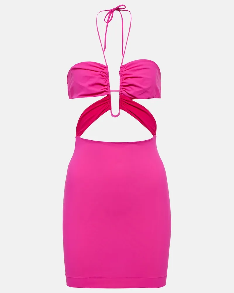 Nensi Dojaka Miniabito con scollo allâamericana Rosa