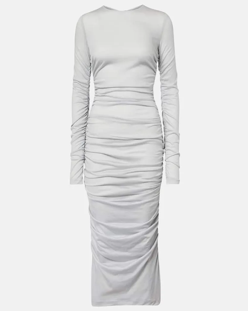 Dolce & Gabbana Abito midi in lana Grigio