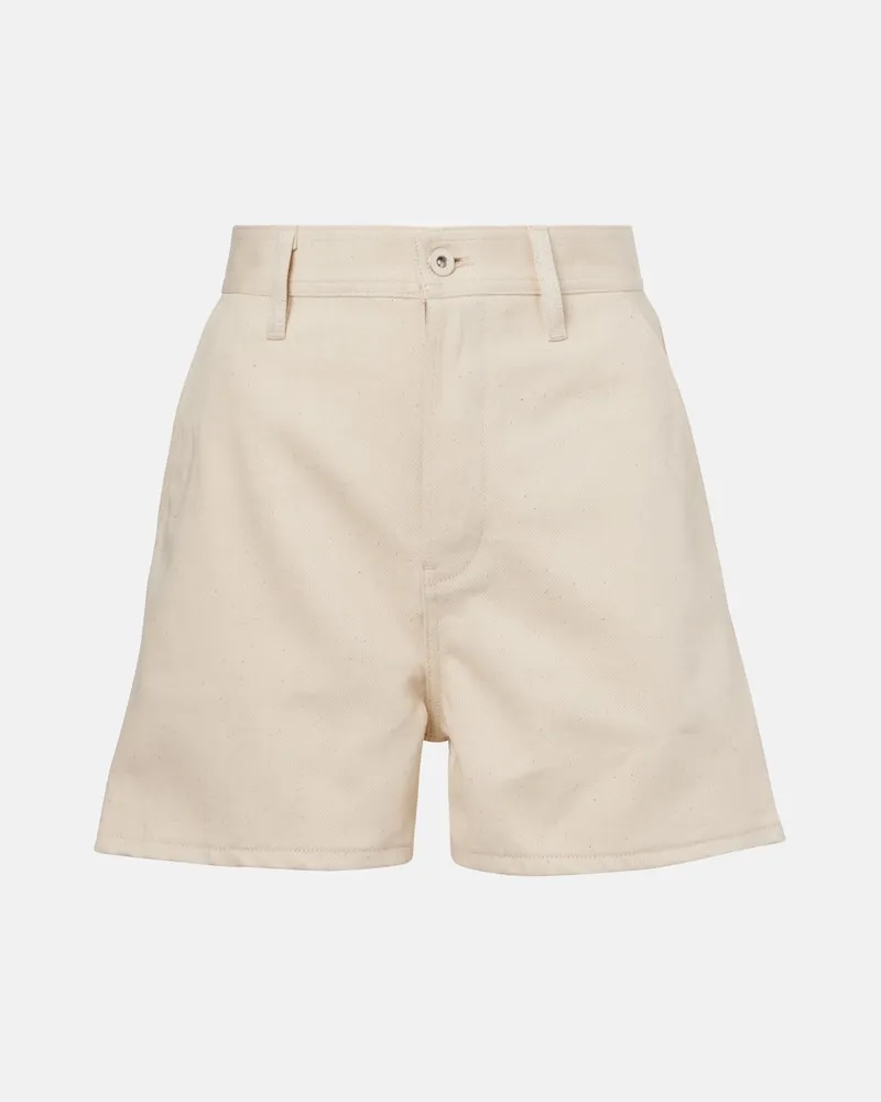 Jil Sander Shorts di jeans Bianco