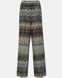 Missoni Pantaloni regular a zig-zag Multicolore