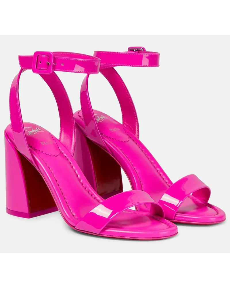 Christian Louboutin Sandali Miss Sabina 85 in vernice Rosa