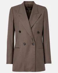 Loro Piana Blazer Aurora in lana vergine Marrone