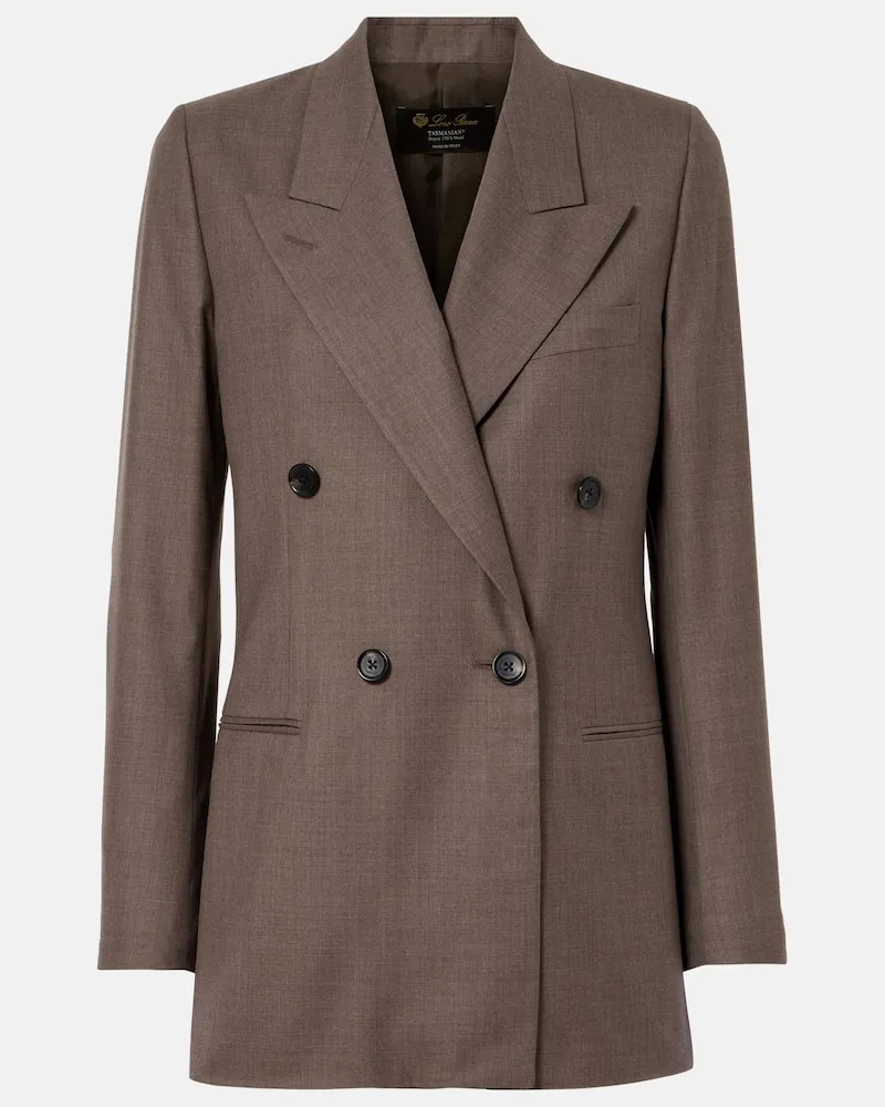 Loro Piana Blazer Aurora in lana vergine Marrone