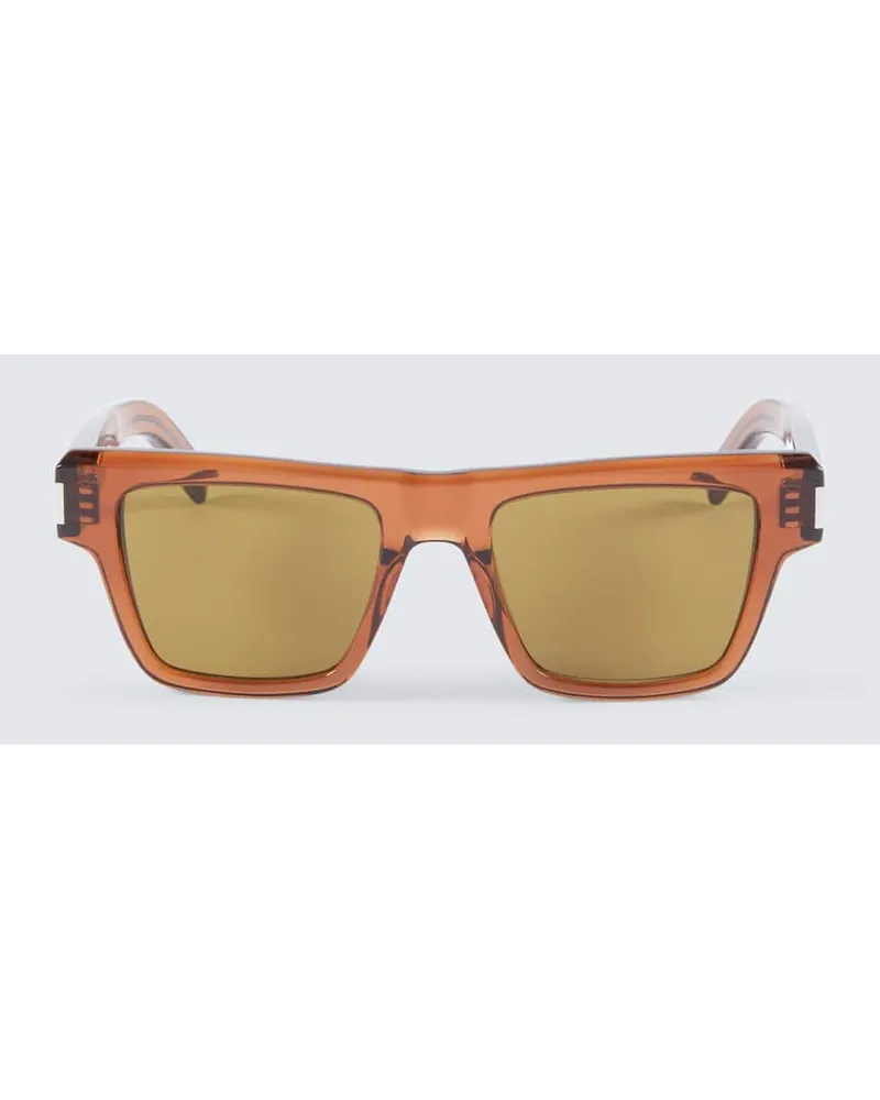 Saint Laurent Occhiali da sole squadrati SL 51 Marrone