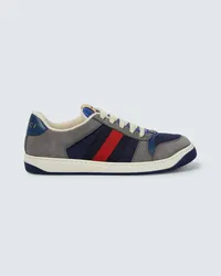 Gucci Sneakers Screener in suede Blu