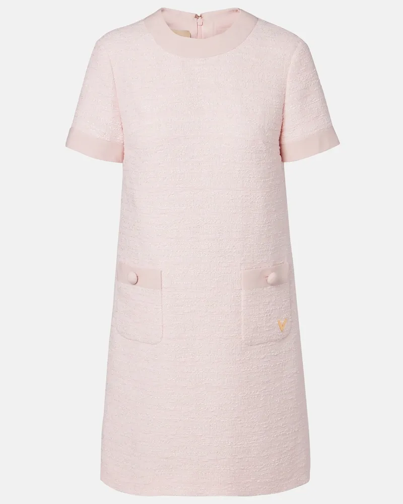 Valentino Garavani Abito corto VGold in tweed Rosa