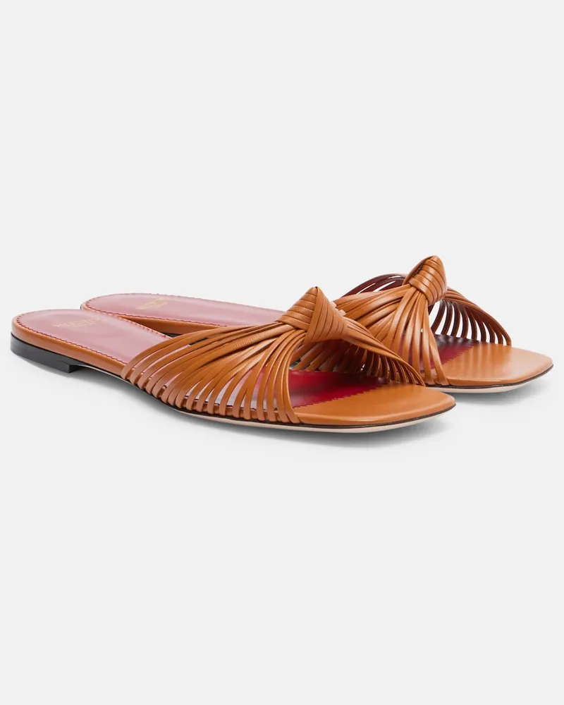 Valentino Garavani Sandali Annet in pelle Marrone