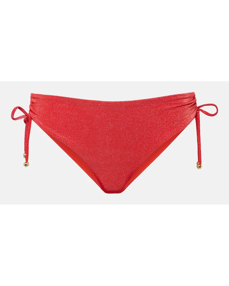 Max Mara Slip bikini in Lurex Rosso