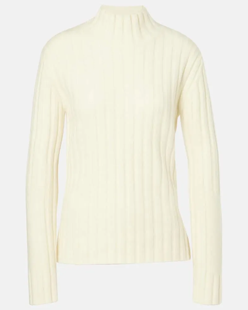 Proenza Schouler Pullover Haven in misto lana a coste Bianco