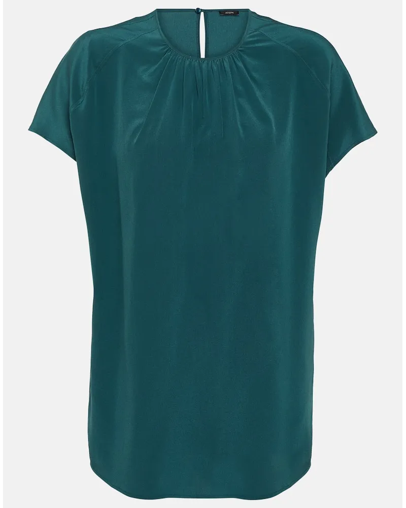 Joseph Top Soie Broca in crÃªpe di seta Verde