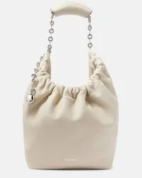 Loewe Borsa a spalla Squeeze Small in pelle Bianco