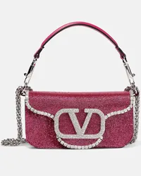 Valentino Garavani Borsa a spalla Locò Small in pelle Rosa