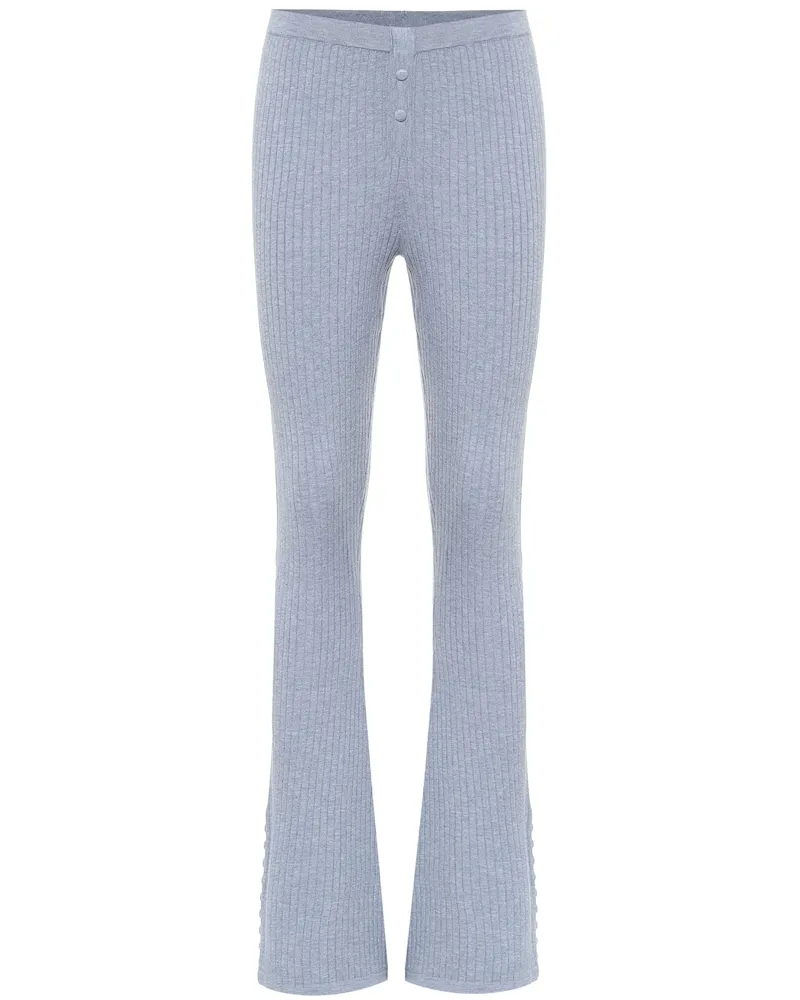 Live The Process Pantaloni sportivi in maglia a coste Blu