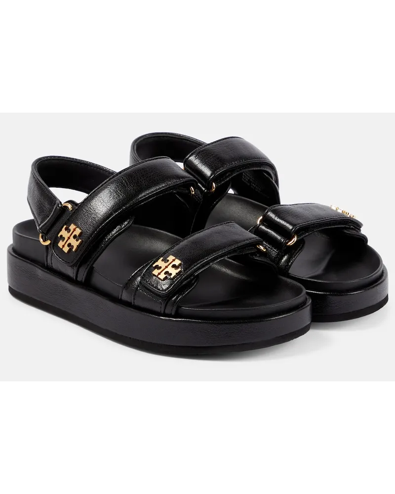 Tory Burch Sandali con plateau Kira in pelle Nero