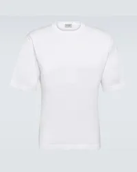 John Smedley T-shirt Tindall in jersey di cotone Bianco