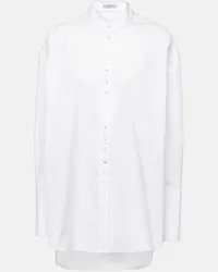 The Row Camicia oversize in popeline di cotone Bianco