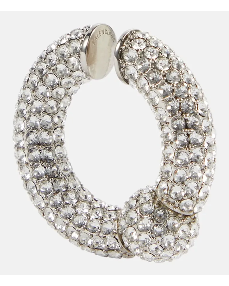 Balenciaga Orecchino con cristalli Argento