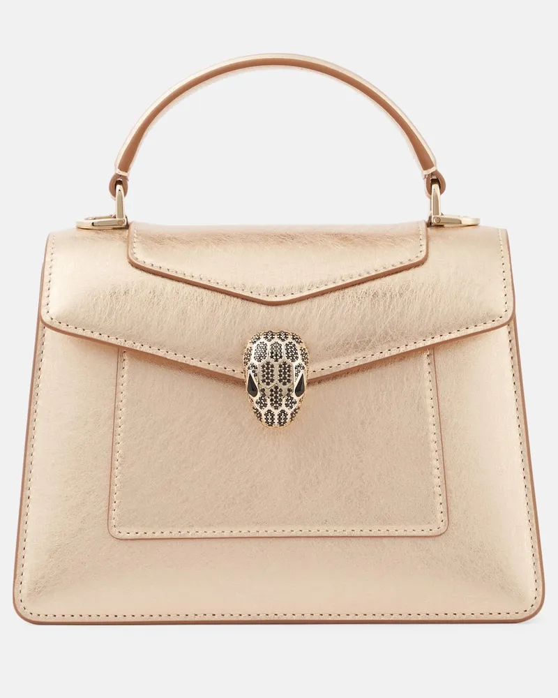 Bulgari Borsa Serpenti Forever Medium in pelle Oro