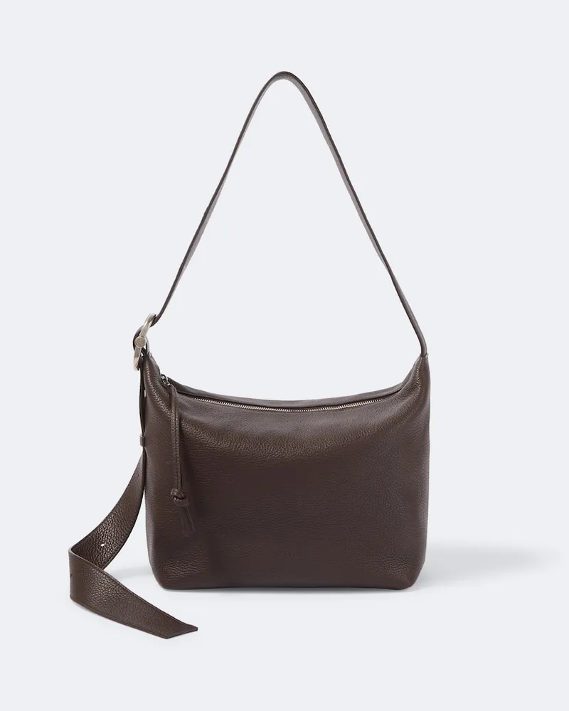 Loewe Borsa a spalla Loop Medium in pelle Marrone