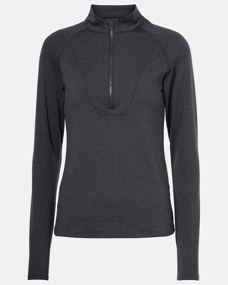 Varley Top Always Warm con zip Nero