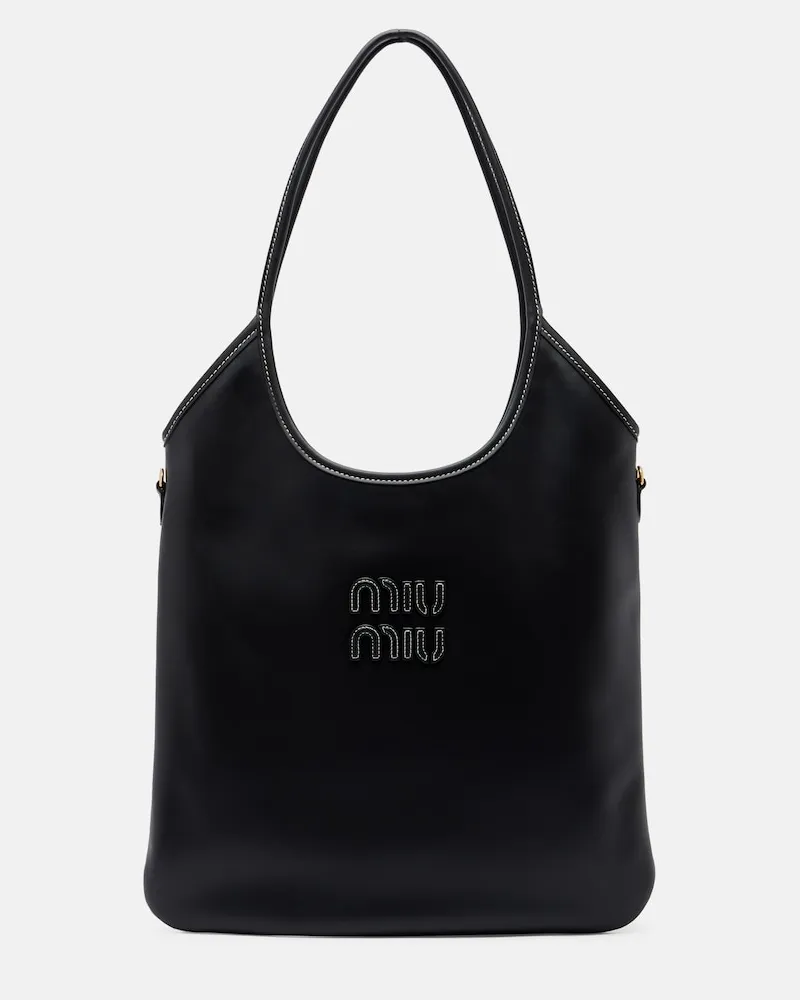 Miu Miu Shopper Ivy Medium in pelle Nero