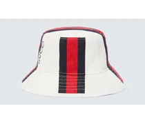 Gucci Cappello da pescatore Web Stripe Multicolore