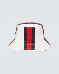 Gucci Cappello da pescatore Web Stripe Multicolore