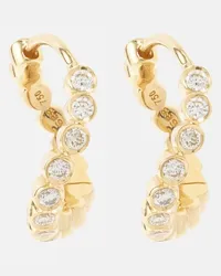 Sophie Bille Brahe Orecchini Petite Courant in oro 18kt con diamanti Oro