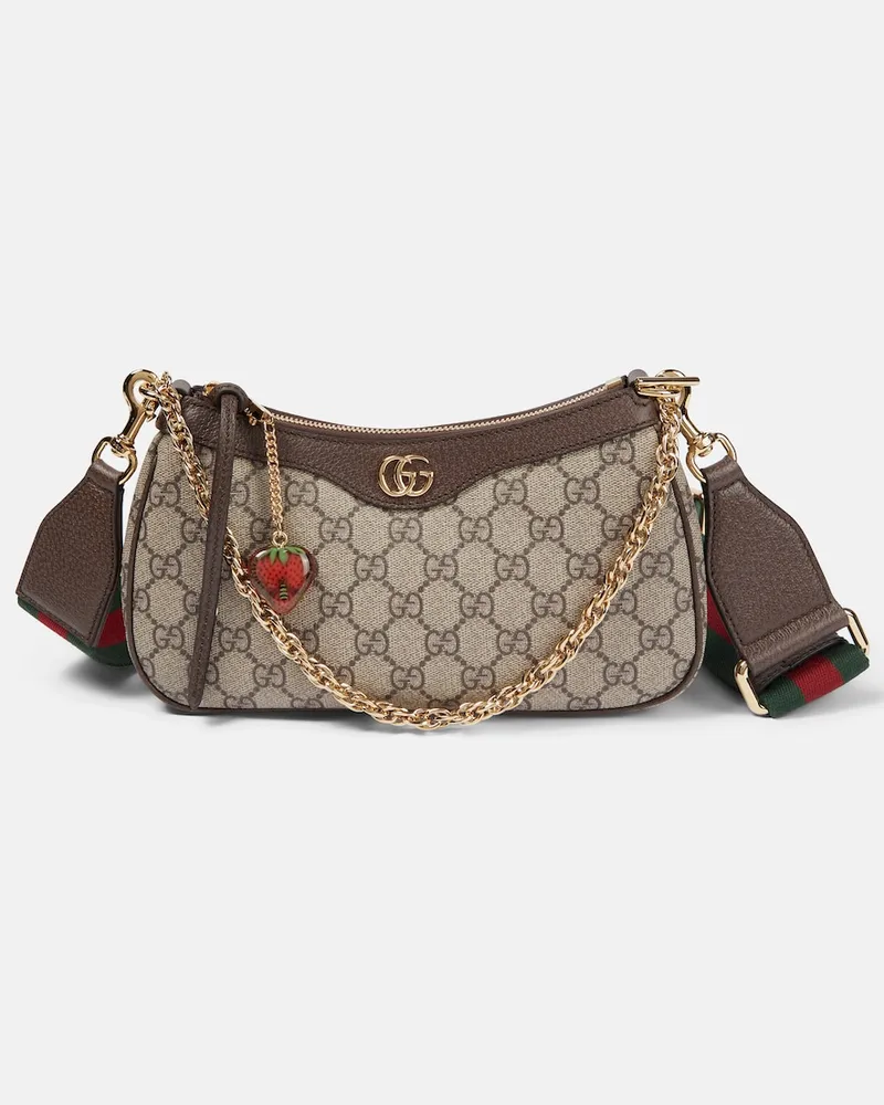 Gucci Borsa a spalla Ophidia Small GG Supreme Beige