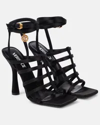 Versace Sandali Lycia in raso Nero