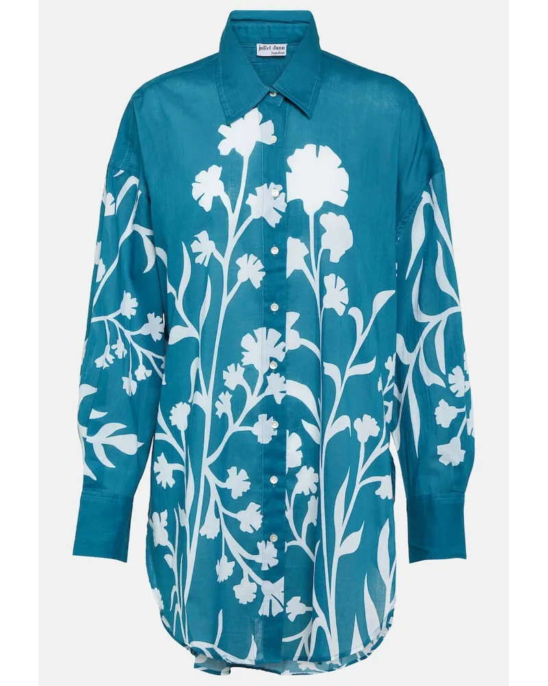 Juliet Dunn Camicia in cotone con stampa Blu