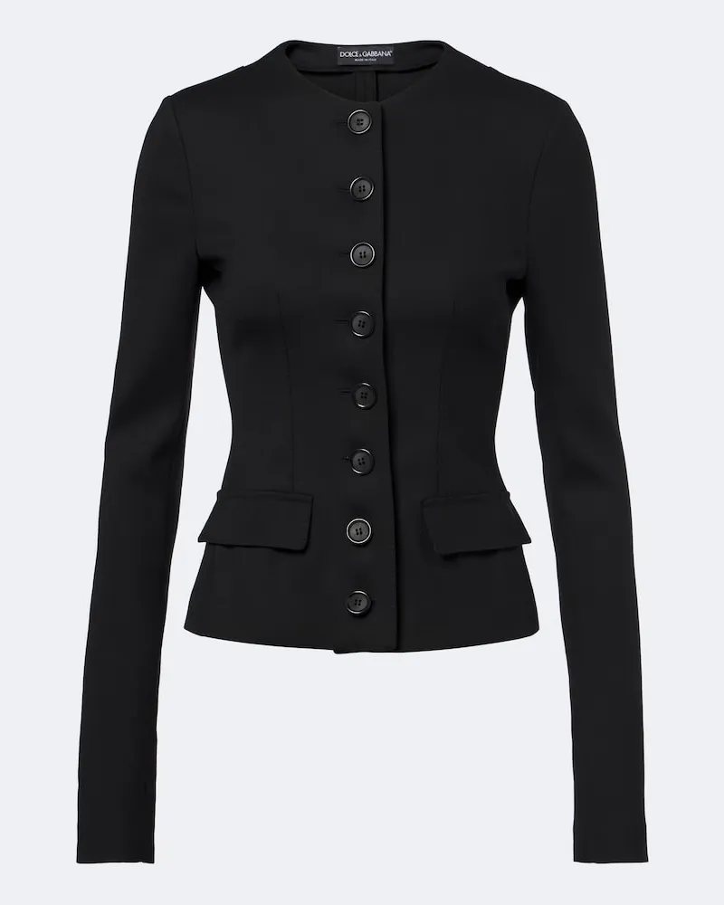 Dolce & Gabbana Blazer in misto lana Nero