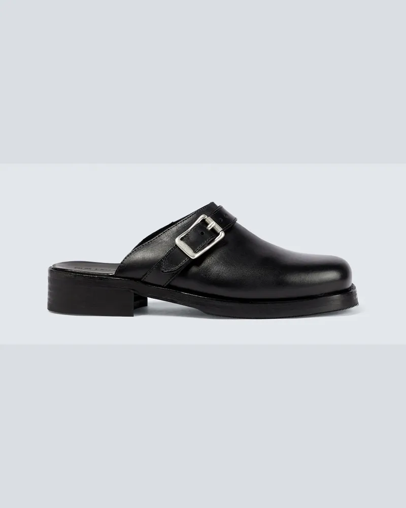 Our Legacy Slippers Camion in pelle Nero